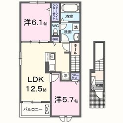 シャルマンヴィレッジ　Ｂの物件間取画像